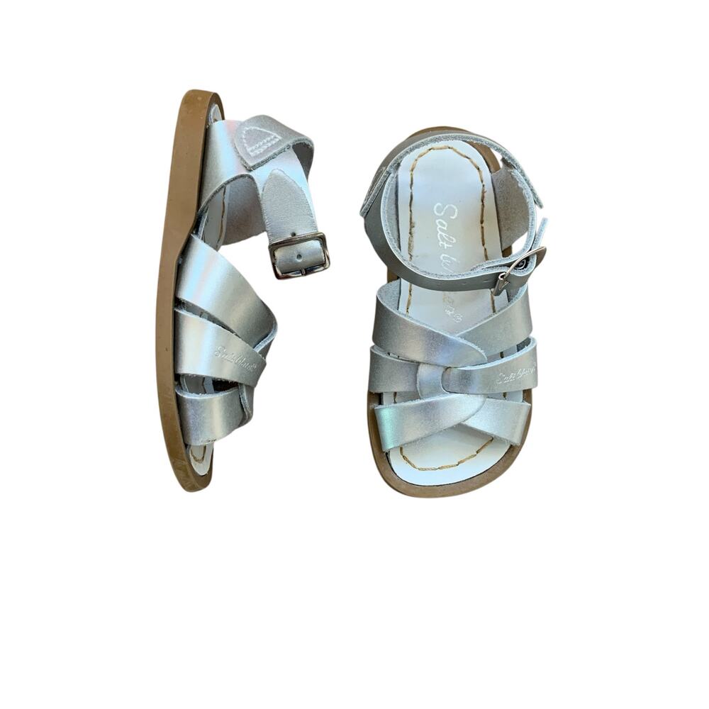 Salt Water silver sandals